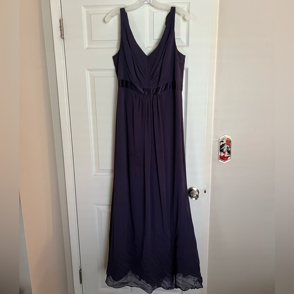 David’s Bridal Bridemaid Dress in Lapis Size 14